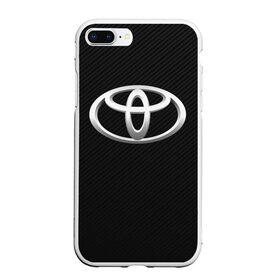 Чехол для iPhone 7Plus/8 Plus матовый с принтом Toyota carbon , Силикон | Область печати: задняя сторона чехла, без боковых панелей | Тематика изображения на принте: 2020 | alphard | auto | camry | corolla | highlander | hilux | land cruiser 200 | prado | rav4 | sport | supra | toyota | tundra | авто | автомобиль | автомобильные | альфард | бренд | камри | марка | машины | спорт | тойота