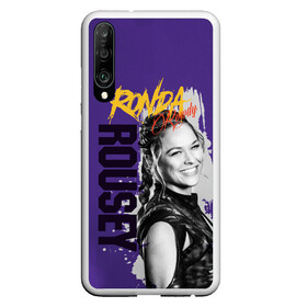 Чехол для Honor P30 с принтом Ronda Rousey , Силикон | Область печати: задняя сторона чехла, без боковых панелей | mma | ronda rousey | rowdy | ufc | мма | ронда роузи