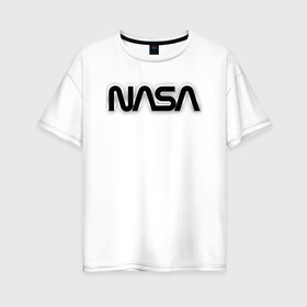 Женская футболка хлопок Oversize с принтом NASA , 100% хлопок | свободный крой, круглый ворот, спущенный рукав, длина до линии бедер
 | alien | earth | iss | live | mars | nasa live | shuttle | space | ufo | ufobirne | usa | аполлон | космос | наса | сша | шаттл