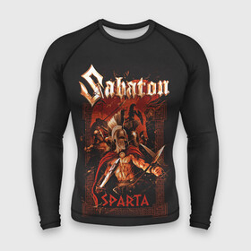 Мужской рашгард 3D с принтом Sabaton   Sparta ,  |  | battle metal | sabaton | военный рок | йоаким броден | крис рёланд | пар сундстрём | рок | рок группа | хэви метал | шведская группа | шведский рок