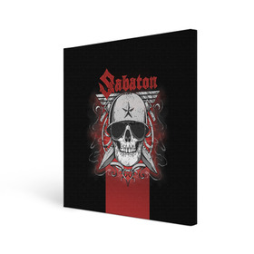Холст квадратный с принтом Sabaton Army Skull , 100% ПВХ |  | battle metal | sabaton | военный рок | йоаким броден | крис рёланд | пар сундстрём | рок | рок группа | хэви метал | шведская группа | шведский рок