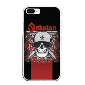 Чехол для iPhone 7Plus/8 Plus матовый с принтом Sabaton Army Skull , Силикон | Область печати: задняя сторона чехла, без боковых панелей | battle metal | sabaton | военный рок | йоаким броден | крис рёланд | пар сундстрём | рок | рок группа | хэви метал | шведская группа | шведский рок