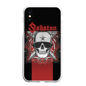 Чехол для iPhone XS Max матовый с принтом Sabaton Army Skull , Силикон | Область печати: задняя сторона чехла, без боковых панелей | battle metal | sabaton | военный рок | йоаким броден | крис рёланд | пар сундстрём | рок | рок группа | хэви метал | шведская группа | шведский рок