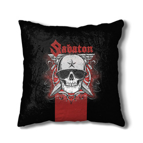 Подушка 3D с принтом Sabaton Army Skull , наволочка – 100% полиэстер, наполнитель – холлофайбер (легкий наполнитель, не вызывает аллергию). | состоит из подушки и наволочки. Наволочка на молнии, легко снимается для стирки | battle metal | sabaton | военный рок | йоаким броден | крис рёланд | пар сундстрём | рок | рок группа | хэви метал | шведская группа | шведский рок