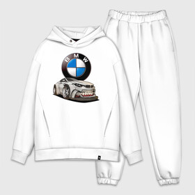 Мужской костюм хлопок OVERSIZE с принтом BMW оскал ,  |  | bmw | car | germany | grin | jaw | power | sketch | teeth | автомобиль | бмв | германия | зубы | мощь | оскал | пасть | эскиз