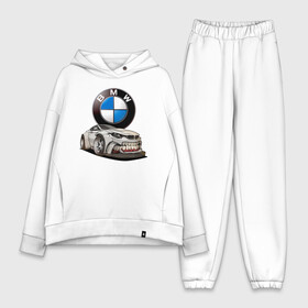 Женский костюм хлопок Oversize с принтом BMW оскал ,  |  | bmw | car | germany | grin | jaw | power | sketch | teeth | автомобиль | бмв | германия | зубы | мощь | оскал | пасть | эскиз