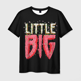 Мужская футболка 3D с принтом Little Big , 100% полиэфир | прямой крой, круглый вырез горловины, длина до линии бедер | 20 | 2020 | big | eurovision | little | music | биг | бузова | евровидение | ильич | литл | музыка