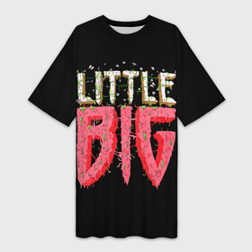 Платье-футболка 3D с принтом Little Big ,  |  | 20 | 2020 | big | eurovision | little | music | биг | бузова | евровидение | ильич | литл | музыка