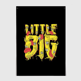 Постер с принтом Little Big , 100% бумага
 | бумага, плотность 150 мг. Матовая, но за счет высокого коэффициента гладкости имеет небольшой блеск и дает на свету блики, но в отличии от глянцевой бумаги не покрыта лаком | Тематика изображения на принте: 20 | 2020 | big | eurovision | little | music | биг | бузова | евровидение | ильич | литл | музыка