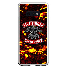 Чехол для Samsung S10E с принтом Five Finger Death Punch , Силикон | Область печати: задняя сторона чехла, без боковых панелей | 5fdp | death | ffdp | finger | five | five finger death punch | punch | грув метал