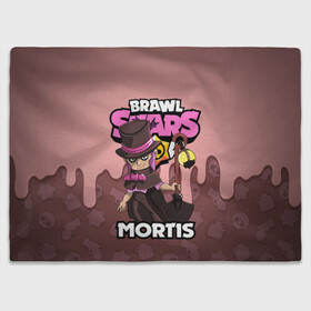 Плед 3D с принтом BRAWL STARS MORTIS , 100% полиэстер | закругленные углы, все края обработаны. Ткань не мнется и не растягивается | brawl stars | brawl stars mortis | brawler | mortis | бравл старз | бравлер | мортис