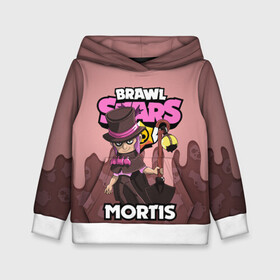 Детская толстовка 3D с принтом BRAWL STARS MORTIS , 100% полиэстер | двухслойный капюшон со шнурком для регулировки, мягкие манжеты на рукавах и по низу толстовки, спереди карман-кенгуру с мягким внутренним слоем | brawl stars | brawl stars mortis | brawler | mortis | бравл старз | бравлер | мортис