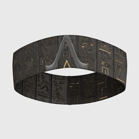 Повязка на голову 3D с принтом Assassins Creed ,  |  | 20 | ассасин | древний египет | игра | иероглифы | кредо | кредо асасинов | кредо ассасинов