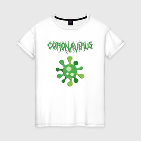 Женская футболка хлопок с принтом Коронавирус World Tour , 100% хлопок | прямой крой, круглый вырез горловины, длина до линии бедер, слегка спущенное плечо | 2019 ncov | coronavirus | virus | world tour | вирус | коронавирус | мировой тур