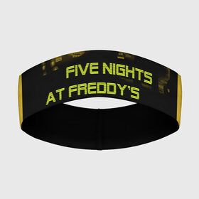Повязка на голову 3D с принтом Five Nights at Freddys ,  |  | Тематика изображения на принте: five | freddys | horror | nights | point and click | survival | игра | ночей | пять | фредди