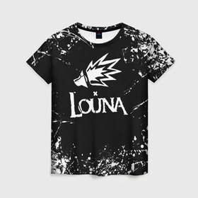 Женская футболка 3D с принтом Louna , 100% полиэфир ( синтетическое хлопкоподобное полотно) | прямой крой, круглый вырез горловины, длина до линии бедер | louna | music | rock | геворкян | лу | луна | лусине | лусинэ | лусинэ геворкян | музыка | панк рок | рок | хард рок