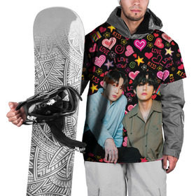 Накидка на куртку 3D с принтом BTS: пейринг ВиГуки , 100% полиэстер |  | bts: пейринг ви и чонгук | k pop | бтс | вигуки