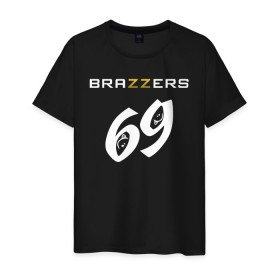 Мужская футболка хлопок с принтом Brazzers 69 , 100% хлопок | прямой крой, круглый вырез горловины, длина до линии бедер, слегка спущенное плечо. | brazzers | бразерс | браззерс | братья | звезда | куни | миньет | надпись | прикол | проно хуб | с