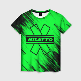 Женская футболка 3D с принтом NILETTO , 100% полиэфир ( синтетическое хлопкоподобное полотно) | прямой крой, круглый вырез горловины, длина до линии бедер | logo | niletto | логотип | любимка niletto | нилето