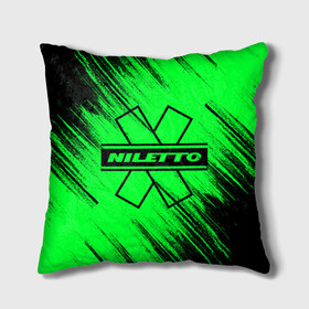 Подушка 3D с принтом NILETTO , наволочка – 100% полиэстер, наполнитель – холлофайбер (легкий наполнитель, не вызывает аллергию). | состоит из подушки и наволочки. Наволочка на молнии, легко снимается для стирки | logo | niletto | логотип | любимка niletto | нилето