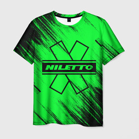 Мужская футболка 3D с принтом NILETTO , 100% полиэфир | прямой крой, круглый вырез горловины, длина до линии бедер | logo | niletto | логотип | любимка niletto | нилето