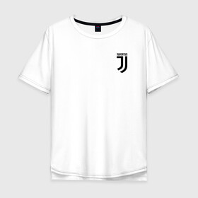 Мужская футболка хлопок Oversize с принтом JUVENTUS | ЮВЕНТУС (Z) , 100% хлопок | свободный крой, круглый ворот, “спинка” длиннее передней части | cr7 | fc juventus | football | juve | juventus | ronaldo | sport | роналдо | спорт | футбол | ювентус