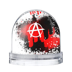 Снежный шар с принтом АНАРХИЯ , Пластик | Изображение внутри шара печатается на глянцевой фотобумаге с двух сторон | anarchy | анархия | анархо коммунизм | граффити | символ | стена | череп
