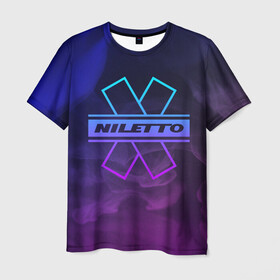Мужская футболка 3D с принтом NILETTO | НИЛЕТТО (Z) , 100% полиэфир | прямой крой, круглый вырез горловины, длина до линии бедер | niletto | rnb | любимка | нилето | нилетто | поп | прытков | рнб | хип хоп