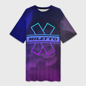 Платье-футболка 3D с принтом NILETTO | НИЛЕТТО (Z) ,  |  | niletto | rnb | любимка | нилето | нилетто | поп | прытков | рнб | хип хоп