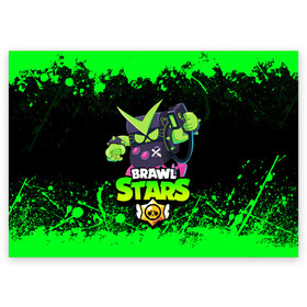 Поздравительная открытка с принтом BRAWL STARS VIRUS 8-BIT | БРАВЛ СТАРС (Z) , 100% бумага | плотность бумаги 280 г/м2, матовая, на обратной стороне линовка и место для марки
 | brawl stars | brawler | bull | colt | crow | evil gene | gene | leon | leon shark | mortis | mr.p | nani | shark | spike | stars | surge | werewolf | акула | берли | бравл старз | бравлер | волна | ворон | джин | динамайк | кольт | леон | ле