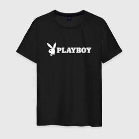 Мужская футболка хлопок с принтом PLAYBOY , 100% хлопок | прямой крой, круглый вырез горловины, длина до линии бедер, слегка спущенное плечо. | brand | brazzers | faketaxi | hub | mode | playboy | бразерс | бренд | мода | фейк такси
