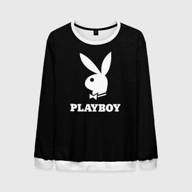 Мужской свитшот 3D с принтом PLAYBOY | ПЛЕЙБОЙ (Z) , 100% полиэстер с мягким внутренним слоем | круглый вырез горловины, мягкая резинка на манжетах и поясе, свободная посадка по фигуре | brand | brazzers | faketaxi | hub | mode | playboy | бразерс | бренд | мода | фейк такси