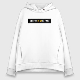 Женское худи Oversize хлопок с принтом BRAZZERS , френч-терри — 70% хлопок, 30% полиэстер. Мягкий теплый начес внутри —100% хлопок | боковые карманы, эластичные манжеты и нижняя кромка, капюшон на магнитной кнопке | brand | brazzers | fake taxi | faketaxi | hub | mode | playboy | бразерс | бренд | мода | фейк такси