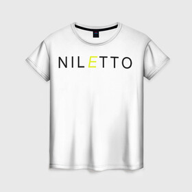 Женская футболка 3D с принтом NILETTO , 100% полиэфир ( синтетическое хлопкоподобное полотно) | прямой крой, круглый вырез горловины, длина до линии бедер | любимка | нилето | нилетто | хаски