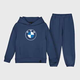 Детский костюм хлопок Oversize с принтом BMW LOGO 2020 | БМВ ЛОГО 2020 ,  |  | bmw | bmw motorsport | bmw performance | carbon | m | motorsport | performance | sport | бмв | карбон | моторспорт | спорт