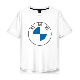 Мужская футболка хлопок Oversize с принтом BMW LOGO 2020 , 100% хлопок | свободный крой, круглый ворот, “спинка” длиннее передней части | bmw | bmw motorsport | bmw performance | carbon | m | motorsport | performance | sport | бмв | карбон | моторспорт | спорт