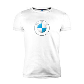Мужская футболка премиум с принтом BMW LOGO 2020 , 92% хлопок, 8% лайкра | приталенный силуэт, круглый вырез ворота, длина до линии бедра, короткий рукав | bmw | bmw motorsport | bmw performance | carbon | m | motorsport | performance | sport | бмв | карбон | моторспорт | спорт