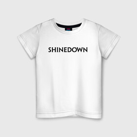 Детская футболка хлопок с принтом Shinedown , 100% хлопок | круглый вырез горловины, полуприлегающий силуэт, длина до линии бедер | rock | shinedown | альтернативный метал | барри керч | брент смит | зак маерс | музыка | ню метал | пост гранж | рок | хард рок | эрик басс