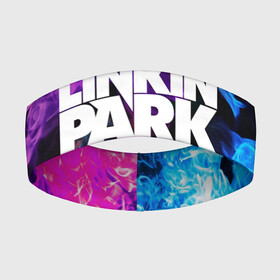 Повязка на голову 3D с принтом LINKIN PARK | ЛИНКИН ПАРК (Z) ,  |  | chester bennington | linkin park | mike shinoda | линкин парк