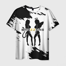 Мужская футболка 3D с принтом Brazzers , 100% полиэфир | прямой крой, круглый вырез горловины, длина до линии бедер | brazzers | ананизм | бразерс | браззерс | братья | звезда | мостурба | надпись | прикол | проно хуб | сайт | с
