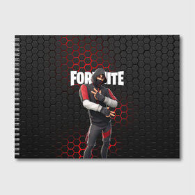 Альбом для рисования с принтом FORTNITE IKONIK , 100% бумага
 | матовая бумага, плотность 200 мг. | fortnite | fortnite 2 | fortnite x маршмелло | ikonik | marshmello | ninja | ninja streamer | иконик | ниндзя | фортнайт | фортнайт 2 | фортнайт глава 2