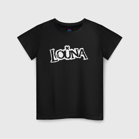 Детская футболка хлопок с принтом Louna , 100% хлопок | круглый вырез горловины, полуприлегающий силуэт, длина до линии бедер | louna | tracktor bowling | альтернативный метал | альтернативный рок | гранж | лу | луна | ню метал | панк рок | хард рок