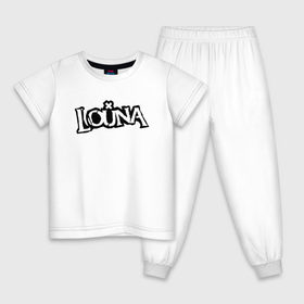 Детская пижама хлопок с принтом Louna , 100% хлопок |  брюки и футболка прямого кроя, без карманов, на брюках мягкая резинка на поясе и по низу штанин
 | 