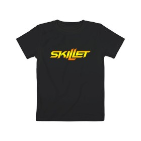 Детская футболка хлопок с принтом Skillet , 100% хлопок | круглый вырез горловины, полуприлегающий силуэт, длина до линии бедер | skillet | альтернативный метал | альтернативный рок | джен леджер | джон купер | индастриал метал | кори купер | сет моррисон | хард рок | христианский метал | христианский рок