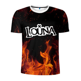 Мужская футболка 3D спортивная с принтом Louna , 100% полиэстер с улучшенными характеристиками | приталенный силуэт, круглая горловина, широкие плечи, сужается к линии бедра | louna | tracktor bowling | альтернативный метал | альтернативный рок | гранж | лу | луна | ню метал | панк рок | хард рок