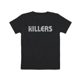 Детская футболка хлопок с принтом The Killers , 100% хлопок | круглый вырез горловины, полуприлегающий силуэт, длина до линии бедер | Тематика изображения на принте: 
