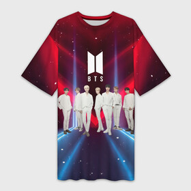 Платье-футболка 3D с принтом BTS ,  |  | bangtanboys | blackpink | bts | btsarmy | jhope | jimin | jin | jungkook | kimtaehyung | kpop | suga | taehyung | бтс | кпоп