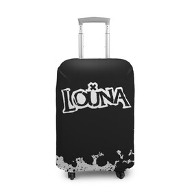Чехол для чемодана 3D с принтом  Louna , 86% полиэфир, 14% спандекс | двустороннее нанесение принта, прорези для ручек и колес | louna | tracktor bowling | альтернативный метал | альтернативный рок | гранж | лу | луна | ню метал | панк рок | хард рок