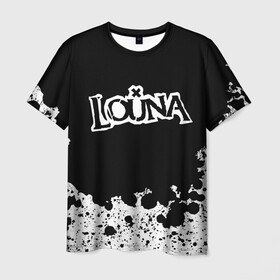 Мужская футболка 3D с принтом  Louna , 100% полиэфир | прямой крой, круглый вырез горловины, длина до линии бедер | louna | tracktor bowling | альтернативный метал | альтернативный рок | гранж | лу | луна | ню метал | панк рок | хард рок