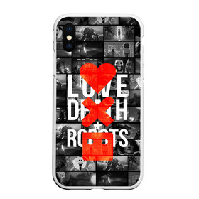 Чехол для iPhone XS Max матовый с принтом LOVE DEATH ROBOTS (LDR) , Силикон | Область печати: задняя сторона чехла, без боковых панелей | Тематика изображения на принте: death | fantastic | future | ldr | love | love death and robots | love death robots | netflix | robots | sci fi | будущее | лдр | любовь | нетфликс | роботы | фантастика